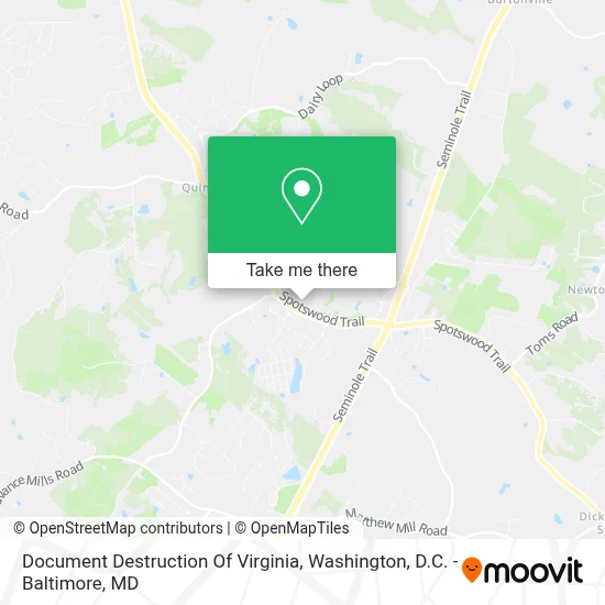 Document Destruction Of Virginia map