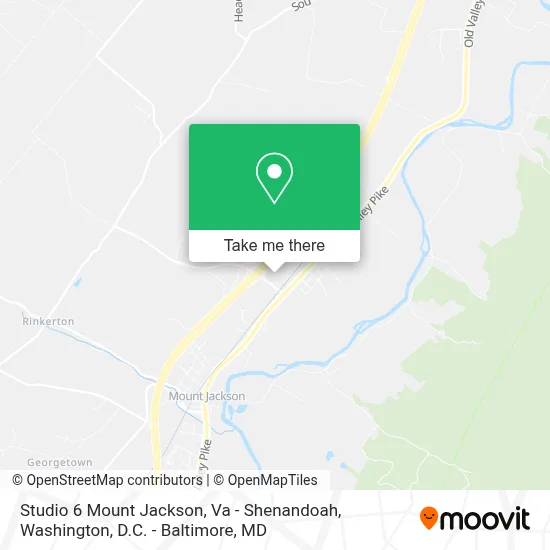 Studio 6 Mount Jackson, Va - Shenandoah map
