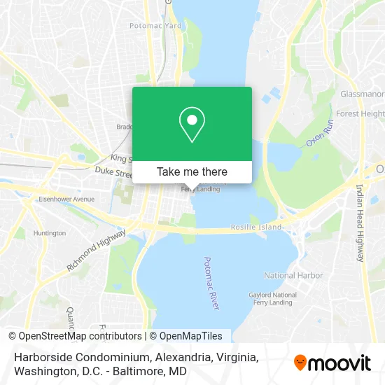 Harborside Condominium, Alexandria, Virginia map