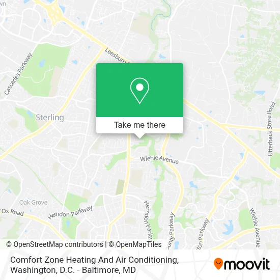 Comfort Zone Heating And Air Conditioning map