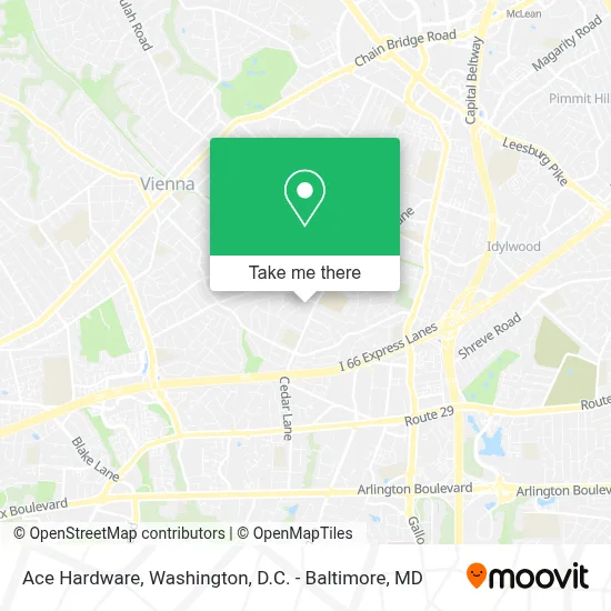 Ace Hardware map