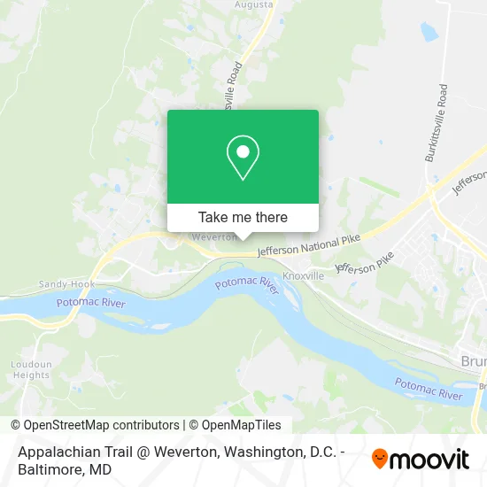 Appalachian Trail @ Weverton map