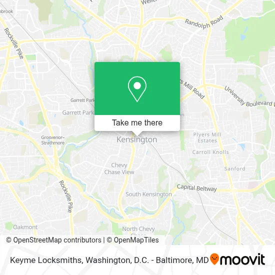Keyme Locksmiths map
