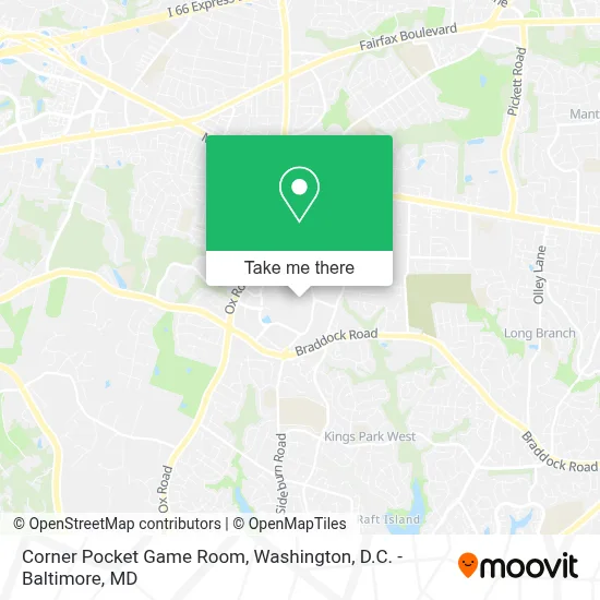 Corner Pocket Game Room map