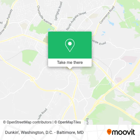 Dunkin' map