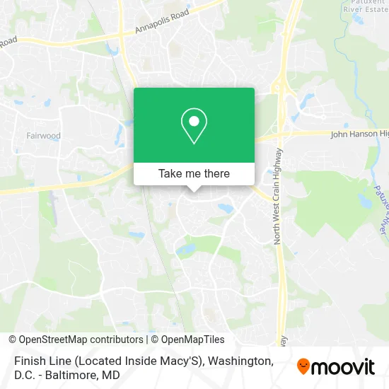 Finish Line (Located Inside Macy'S) map