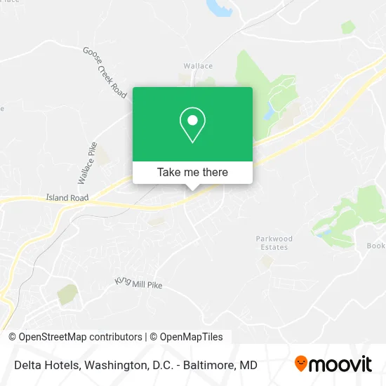 Delta Hotels map