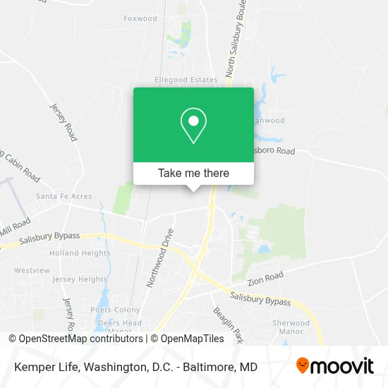 Kemper Life map