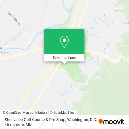 Shenvalee Golf Course & Pro Shop map