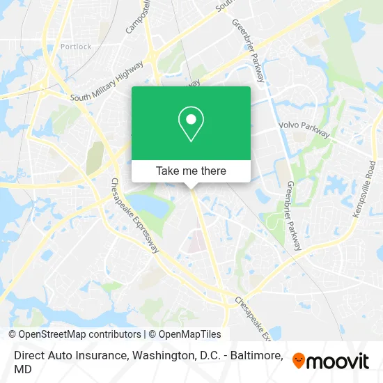 Direct Auto Insurance map