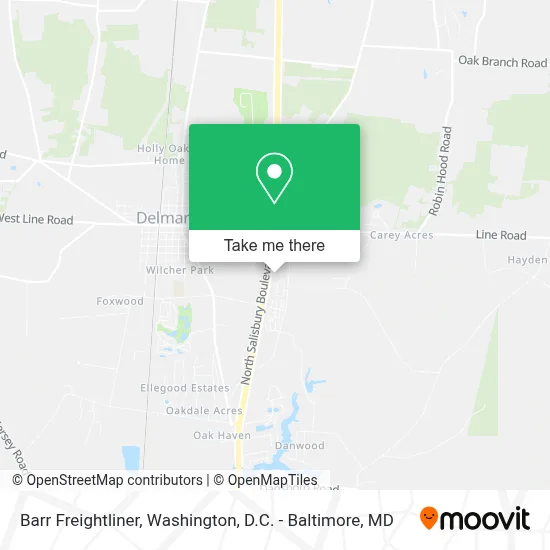 Barr Freightliner map