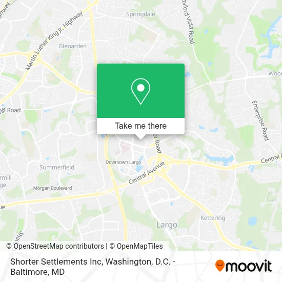 Shorter Settlements Inc map