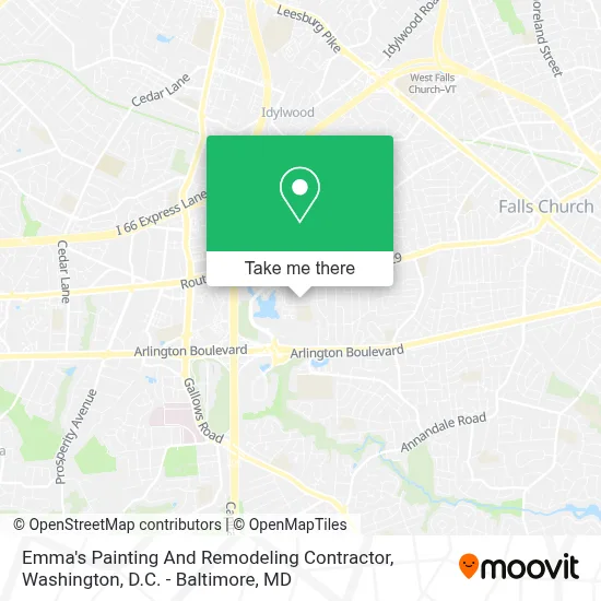 Emma's Painting And Remodeling Contractor map