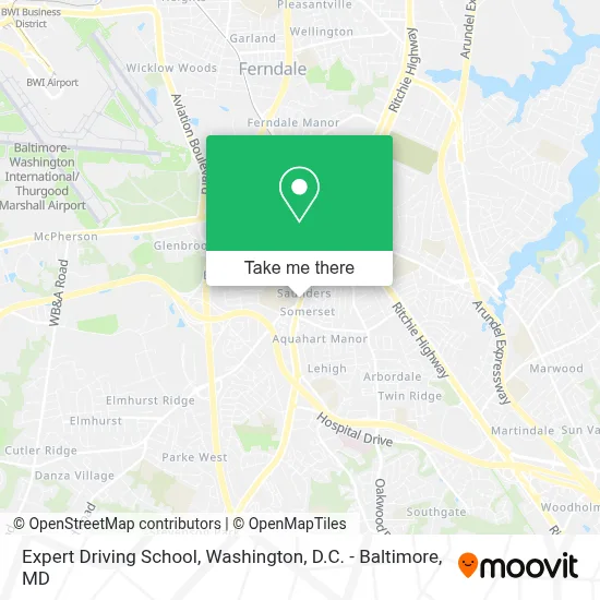 Expert Driving School map