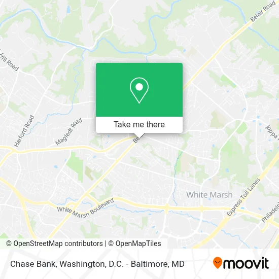 Chase Bank map