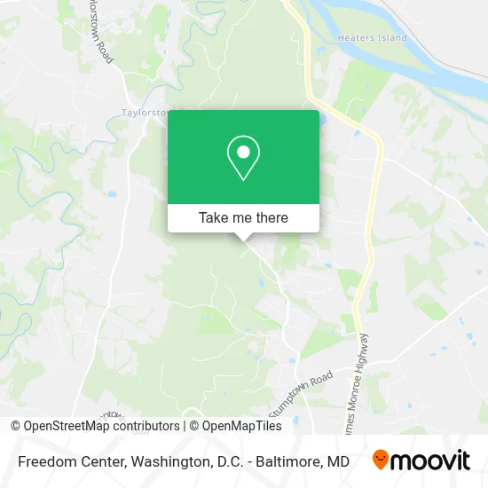 Freedom Center map
