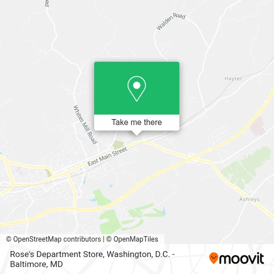 Rose's Department Store map
