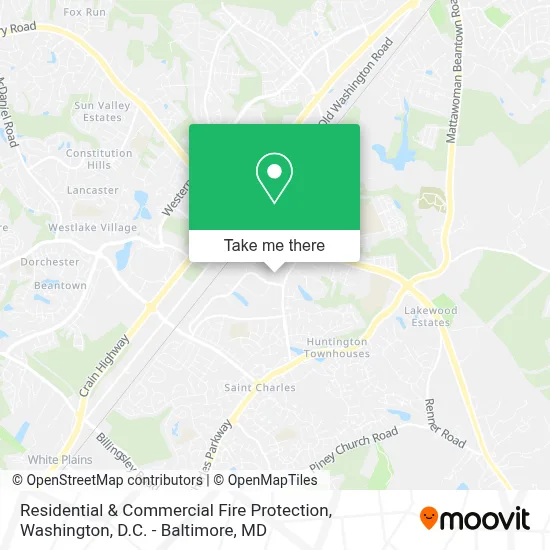 Residential & Commercial Fire Protection map