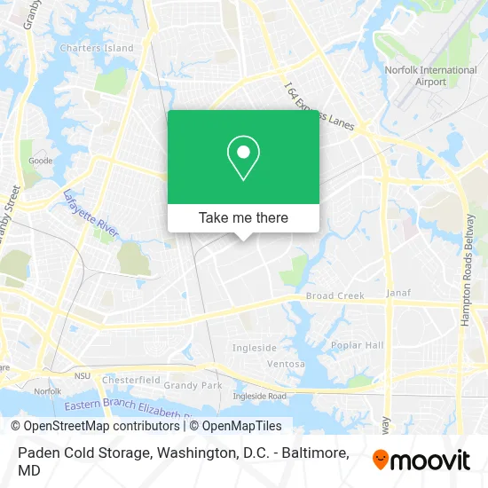 Paden Cold Storage map
