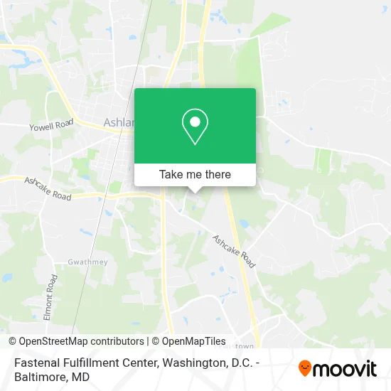 Fastenal Fulfillment Center map