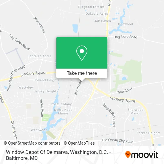 Window Depot Of Delmarva map