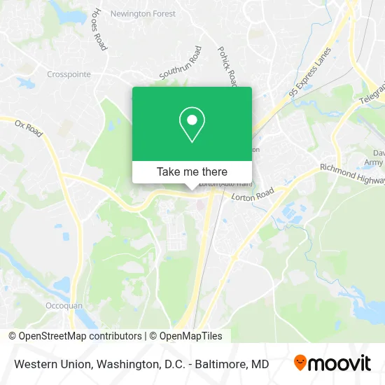 Western Union map