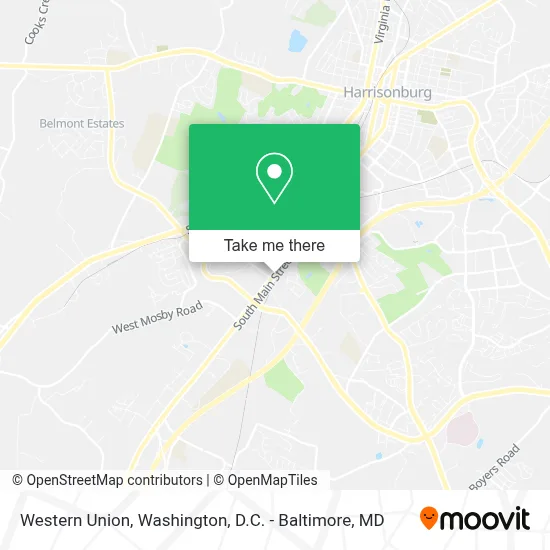 Western Union map