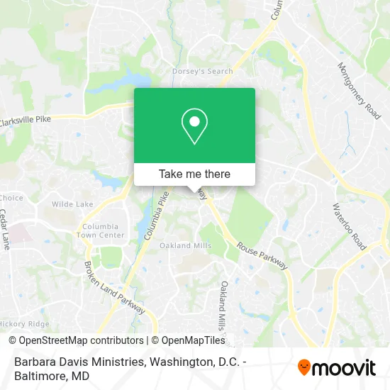 Barbara Davis Ministries map