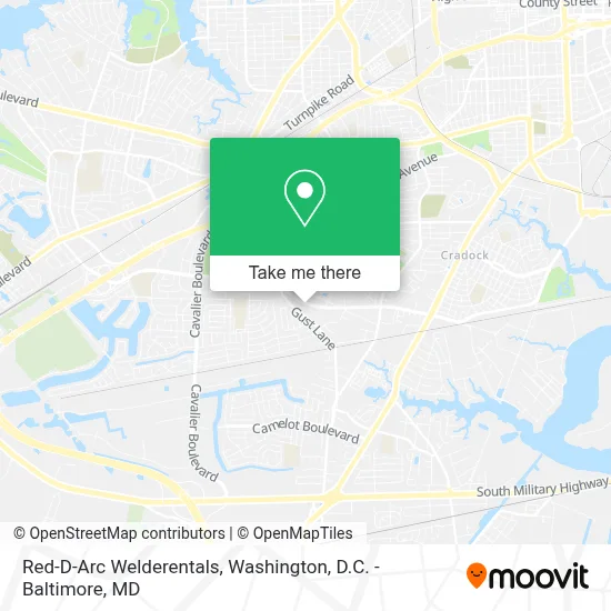 Red-D-Arc Welderentals map