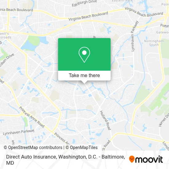 Direct Auto Insurance map