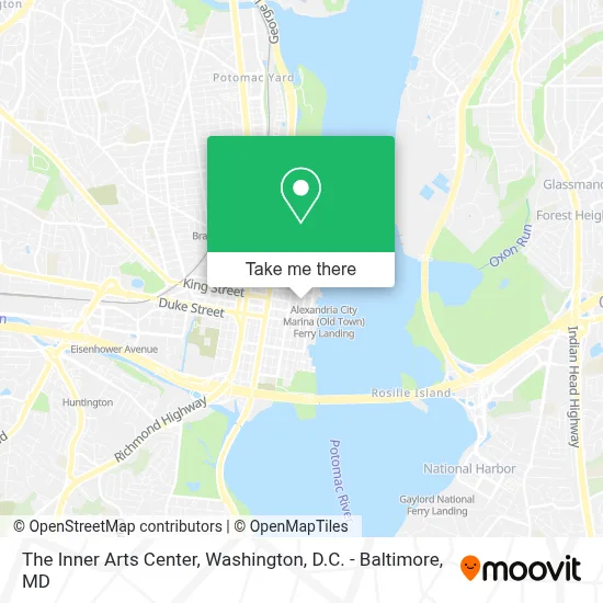 The Inner Arts Center map