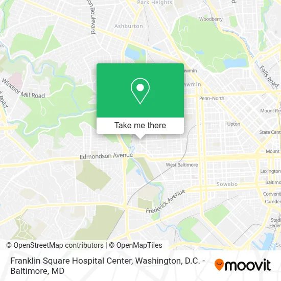 Franklin Square Hospital Center map
