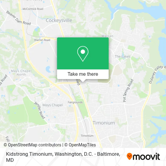 Kidstrong Timonium map