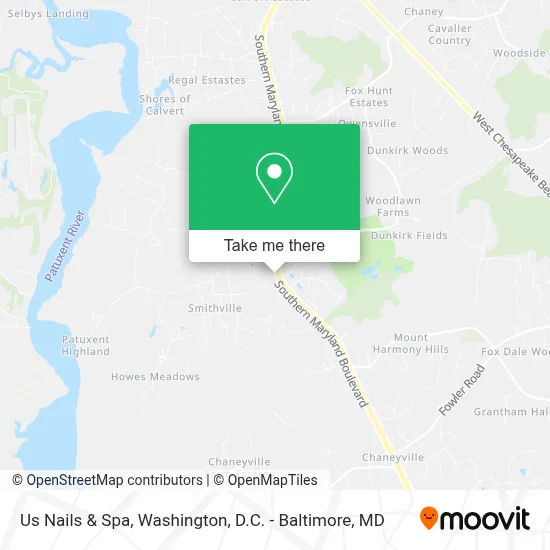 Us Nails & Spa map