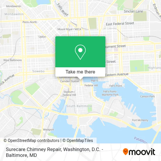 Surecare Chimney Repair map