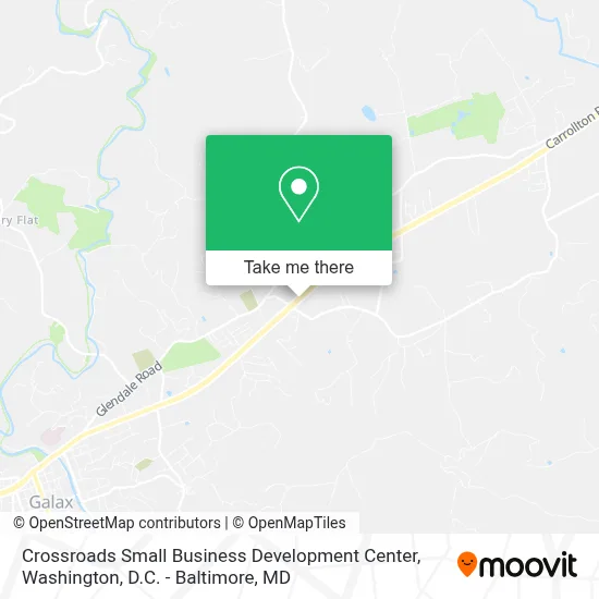 Crossroads Small Business Development Center map