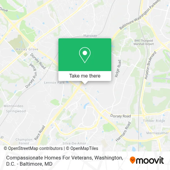 Compassionate Homes For Veterans map