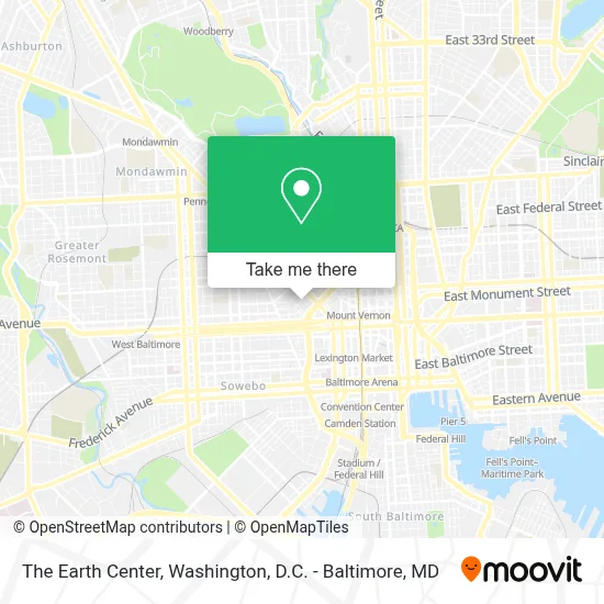 The Earth Center map