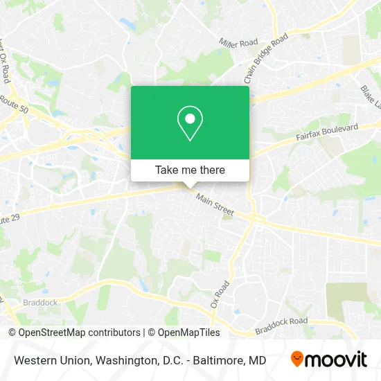 Western Union map