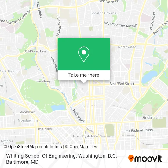 Whiting School Of Engineering map