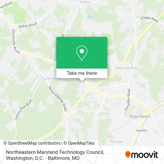 Northeastern Maryland Technology Council map