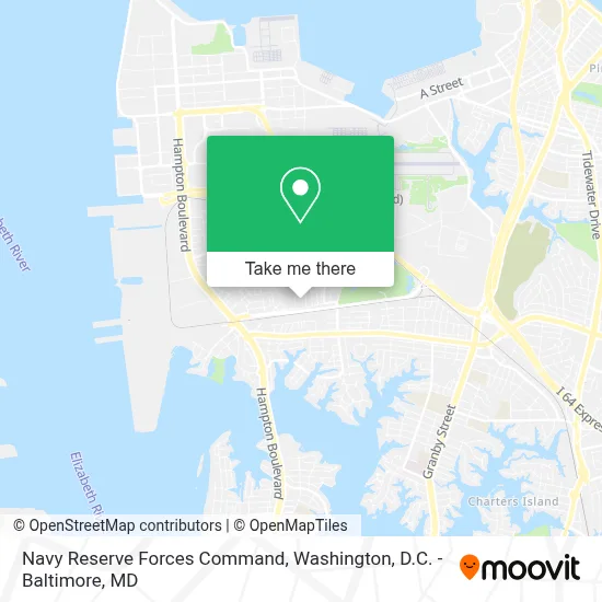 Navy Reserve Forces Command map