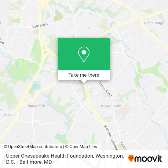 Upper Chesapeake Health Foundation map
