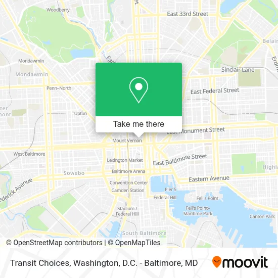 Transit Choices map