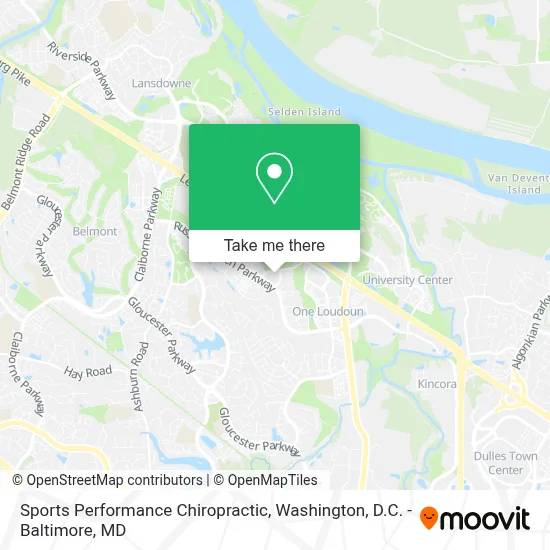 Sports Performance Chiropractic map