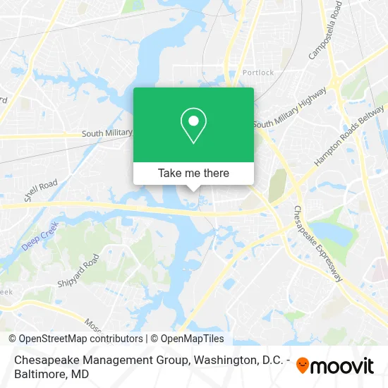 Chesapeake Management Group map
