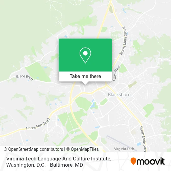 Virginia Tech Language And Culture Institute map