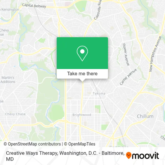 Creative Ways Therapy map