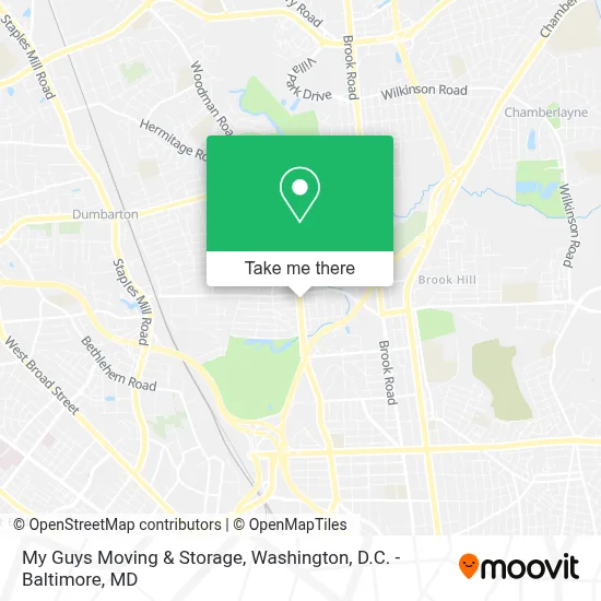 My Guys Moving & Storage map