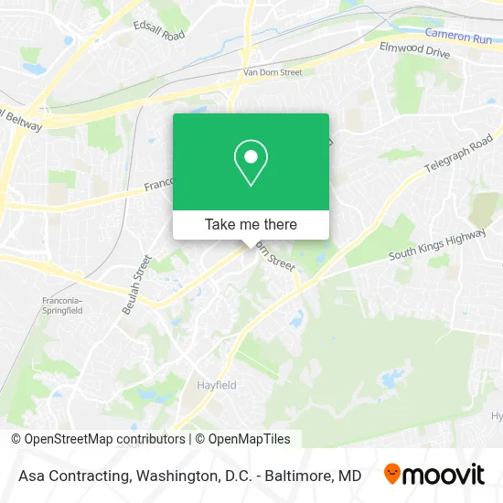 Asa Contracting map